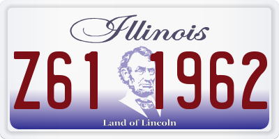 IL license plate Z611962
