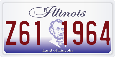 IL license plate Z611964