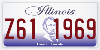 IL license plate Z611969