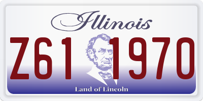 IL license plate Z611970