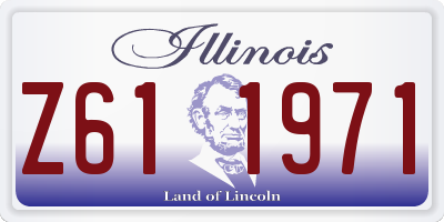 IL license plate Z611971