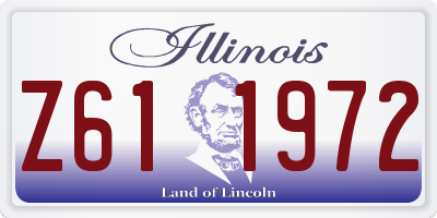 IL license plate Z611972