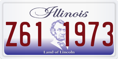 IL license plate Z611973