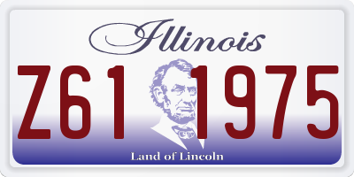 IL license plate Z611975