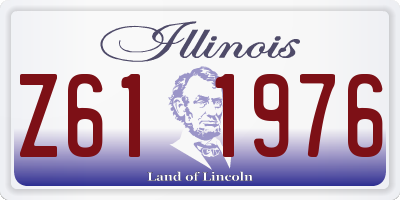 IL license plate Z611976