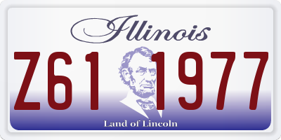 IL license plate Z611977