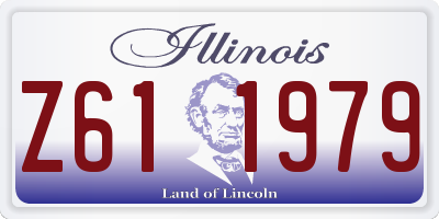 IL license plate Z611979