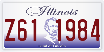 IL license plate Z611984