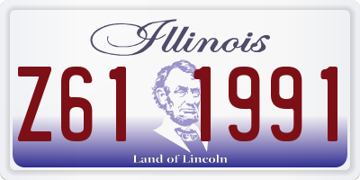 IL license plate Z611991