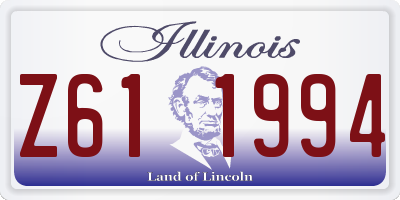 IL license plate Z611994