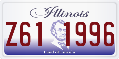 IL license plate Z611996
