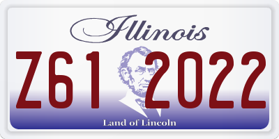 IL license plate Z612022