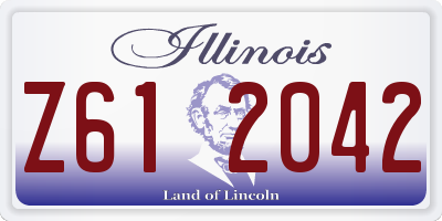 IL license plate Z612042