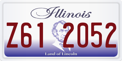 IL license plate Z612052