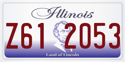 IL license plate Z612053