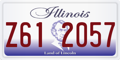 IL license plate Z612057