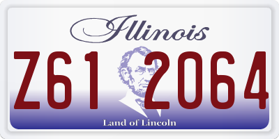 IL license plate Z612064