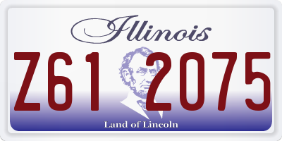 IL license plate Z612075