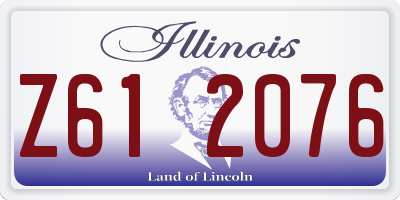 IL license plate Z612076