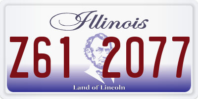 IL license plate Z612077