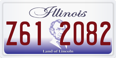 IL license plate Z612082