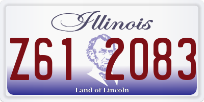 IL license plate Z612083