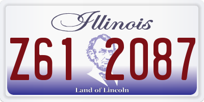 IL license plate Z612087