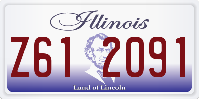 IL license plate Z612091