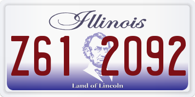 IL license plate Z612092