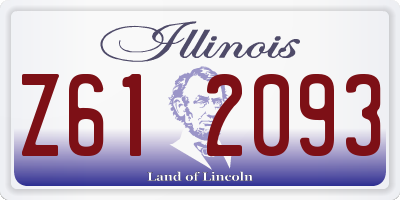 IL license plate Z612093