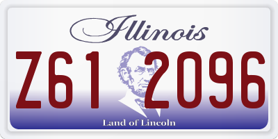 IL license plate Z612096