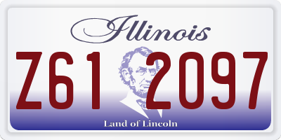 IL license plate Z612097