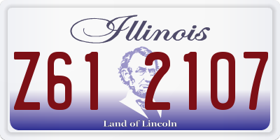 IL license plate Z612107