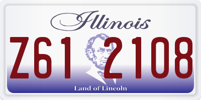 IL license plate Z612108