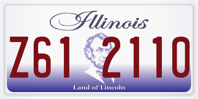 IL license plate Z612110
