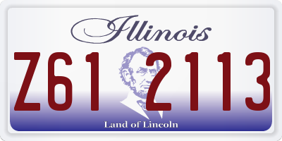 IL license plate Z612113