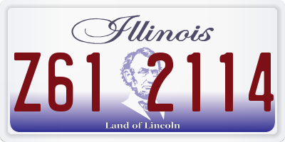 IL license plate Z612114