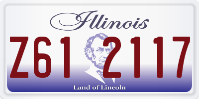 IL license plate Z612117