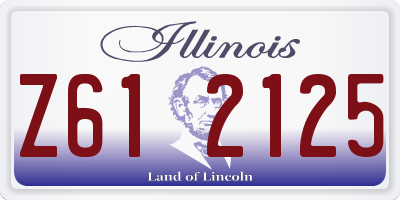 IL license plate Z612125