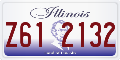 IL license plate Z612132