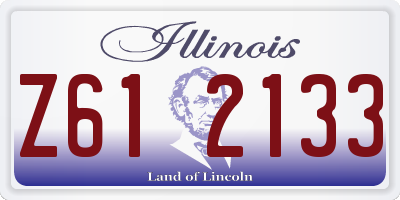 IL license plate Z612133