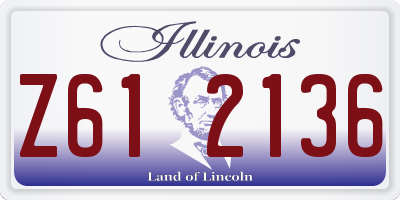 IL license plate Z612136