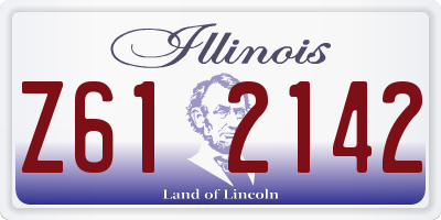 IL license plate Z612142