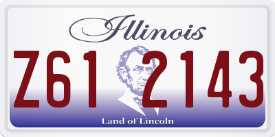 IL license plate Z612143
