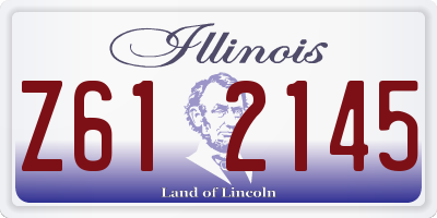 IL license plate Z612145