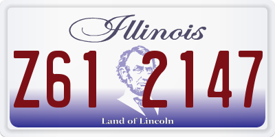 IL license plate Z612147