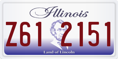 IL license plate Z612151