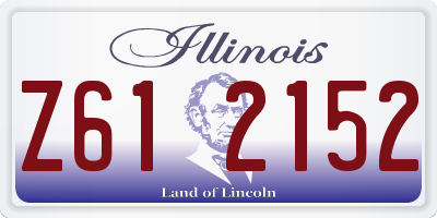 IL license plate Z612152