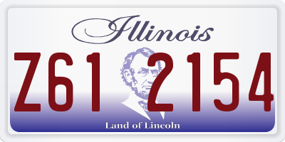 IL license plate Z612154