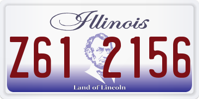 IL license plate Z612156
